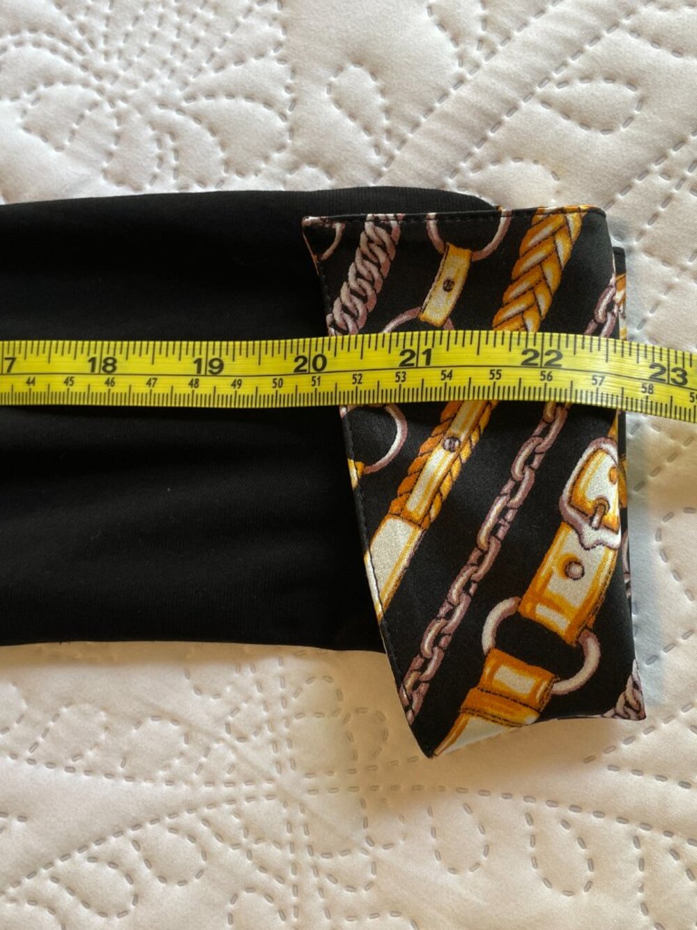 Cache elegant black and print dress - Picture 11 of 12